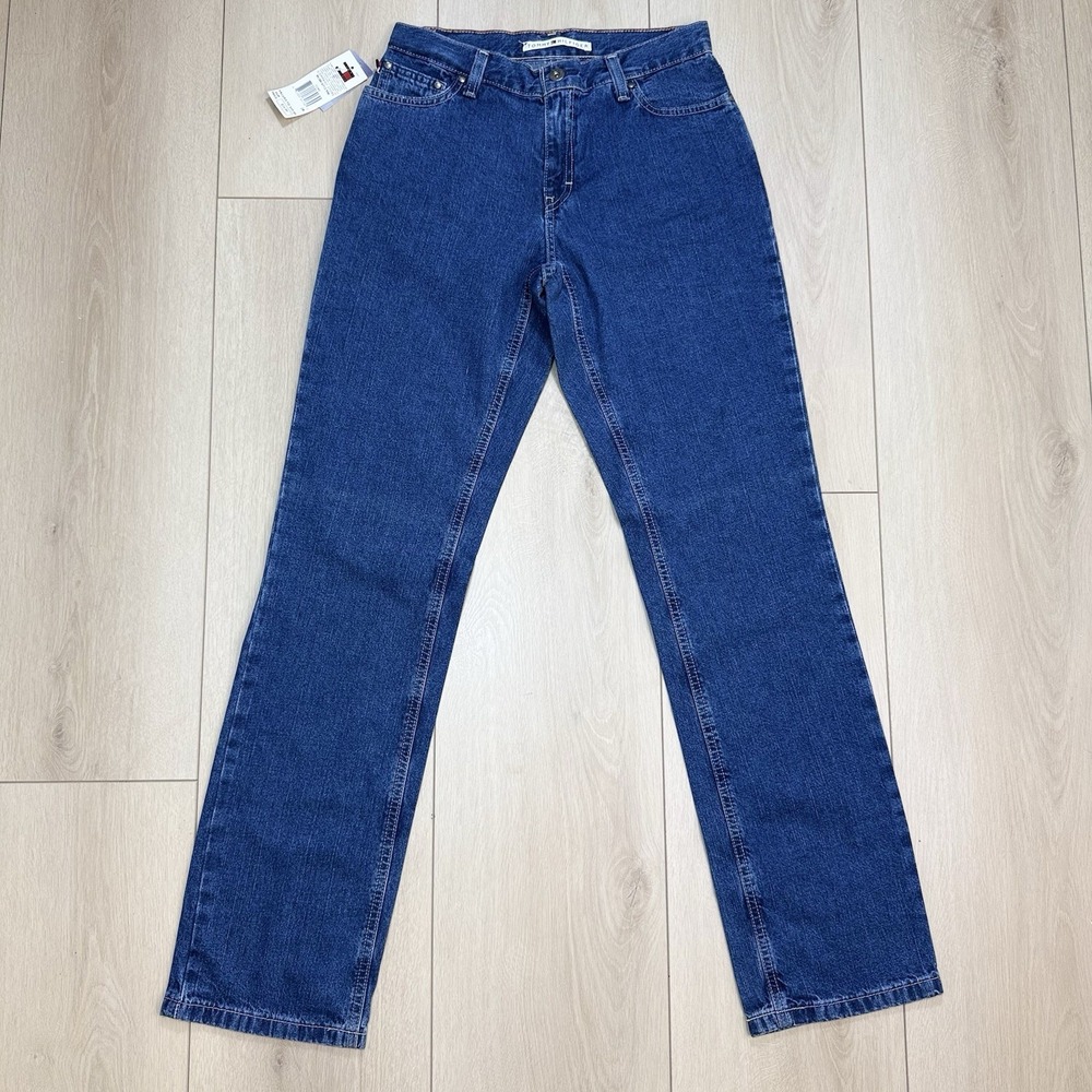 VTG/Y2K Tommy Hilfiger Jeans Womens 2 Blue Low Rise Straight Denim NWT Mexico